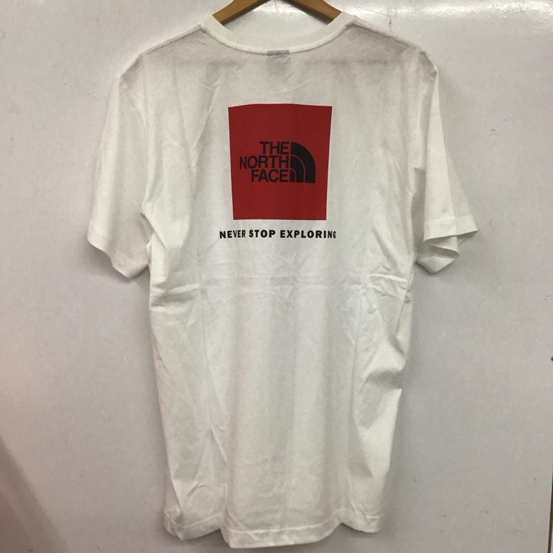 ザノースフェイス THE NORTH FACE Tシャツ 半袖 NF0A87NPFN4 L ロゴ、文字 X プリント 白 / ホワイト / X 赤 / レッド /  メンズ USED 古着 中古 10132539