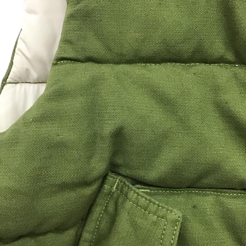 オムニゴッド OMNIGOD ベスト ベスト ジップアップベスト ダウンベスト ノースリーブ 3 無地 緑 / グリーン /  メンズ USED 古着 中古 10140738