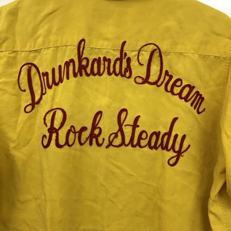 ギルティーパーティーズ GUILTYPARTIES シャツ、ブラウス 半袖 ワコマリア M ロゴ、文字 X 刺繍 黄 / イエロー /  メンズ USED 古着 中古 10129996