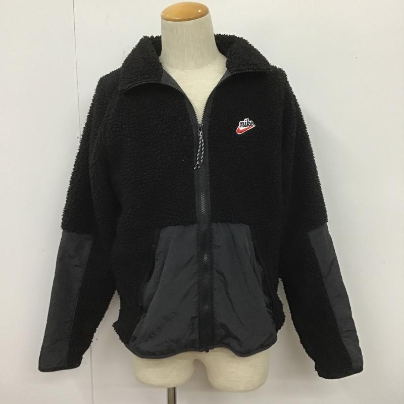 ナイキ NIKE ジャケット、上着 ジャンパー、ブルゾン BV3722-010 ボアフリースジャケット L 無地 黒 / ブラック /  メンズ USED 古着 中古 10106067