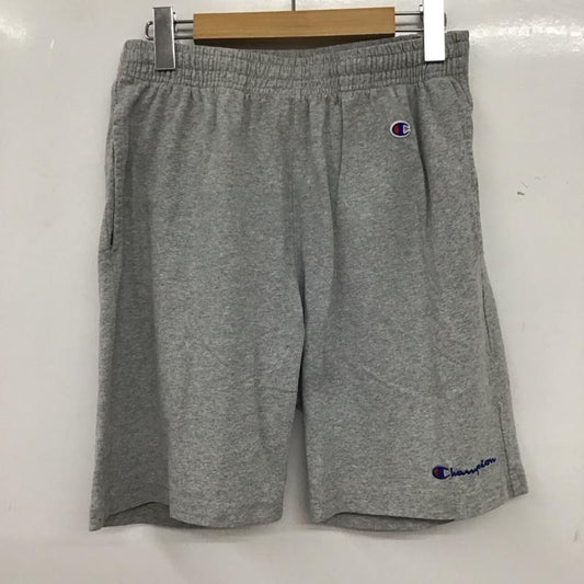 チャンピオン Champion パンツ ショートパンツ C3-X518 ショートパンツ ハーフパンツ M ロゴ、文字 灰 / グレー /  メンズ USED 古着 中古 10135455