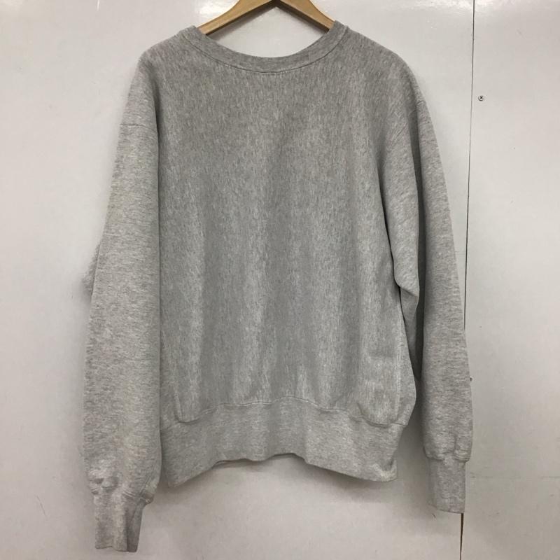 古着 USED トレーナー 長袖 長袖トレーナー スウェット クルーネック プルオーバー L ロゴ、文字 灰 / グレー /  メンズ USED 古着 中古 10146739