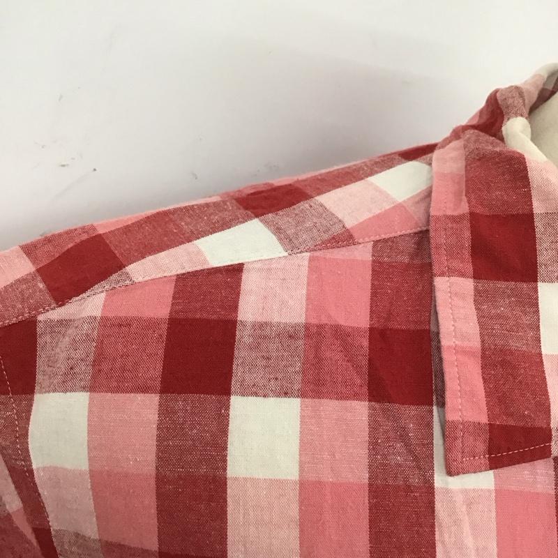 カールヘルム KARLHELMUT シャツ、ブラウス 半袖 半袖シャツ カラーシャツ 半袖カットソー チェックシャツ チェック 白 / ホワイト / X 赤 / レッド /  メンズ USED 古着 中古 10124489