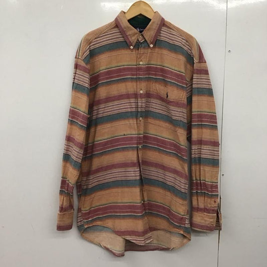 ラルフローレン RALPHLAUREN シャツ、ブラウス 長袖 長袖シャツ ボタンダウンシャツ カラーシャツ XL ボーダー柄 マルチカラー / マルチカラー /  メンズ USED 古着 中古 10147819