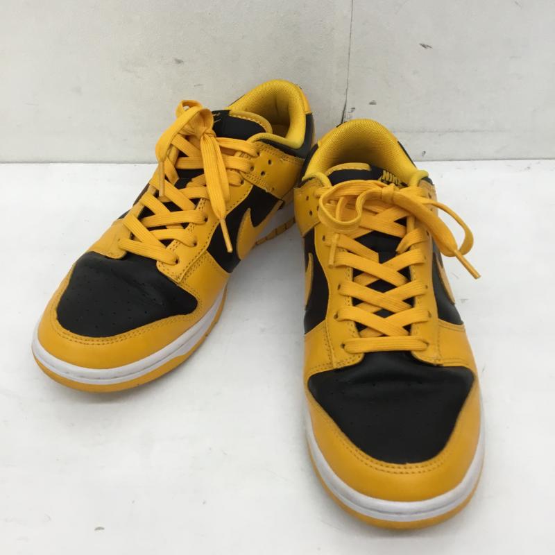 ナイキ NIKE スニーカー スニーカー DD1391-004 Dunk Low Championship Goldenrod 26.5cm ロゴ、文字 黒 / ブラック / X 黄 / イエロー /  メンズ USED 古着 中古 10141696