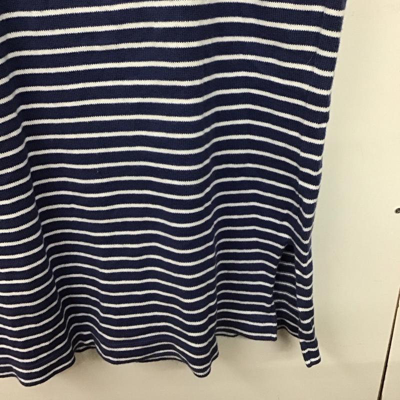 ジョンブル Johnbull ワンピース ロングスカート 長袖ロングワンピース タイトワンピース ボーダー FREE ボーダー柄 白 / ホワイト / X 青 / ブルー /  レディース USED 古着 中古 10142077