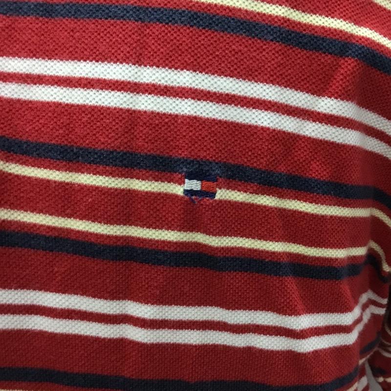 トミーヒルフィガー TOMMY HILFIGER ポロシャツ 半袖 半袖ポロシャツ カラーシャツ 半袖カットソー ボーダー M ボーダー柄 マルチカラー / マルチカラー /  メンズ USED 古着 中古 10109321