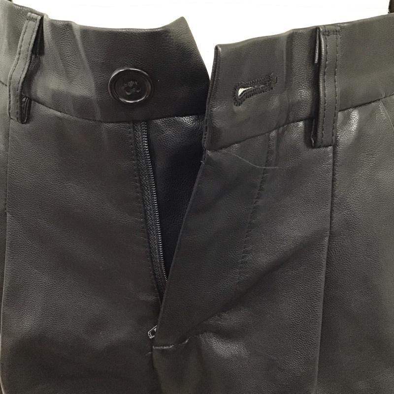 ダブル シー WC パンツ ショートパンツ WC22SP01-L0010 フェイクレザータックショートパンツ FREE 無地 黒 / ブラック /  レディース USED 古着 中古 10115338