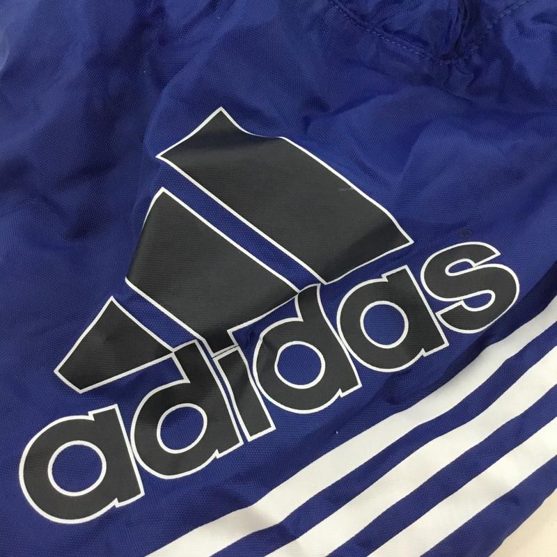 アディダス adidas リュックサック、デイパック リュックサック、デイバッグ ジムサック ナップサック プールバッグ スイミングバッグ ロゴ、文字 青 / ブルー /  メンズ USED 古着 中古 10150739