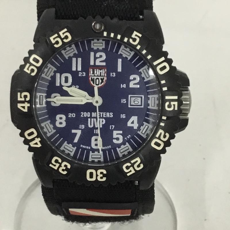ルミノックス LUMINOX 腕時計 アナログ（クォーツ式） 3954 Luminox Navy Seal Watch 無地 黒 / ブラック / X 紺 / ネイビー /  メンズ USED 古着 中古 10135733