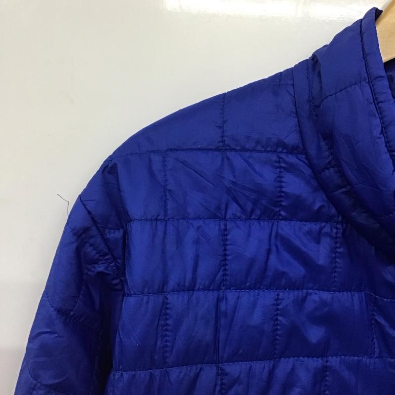 パタゴニア patagonia ジャケット、上着 ジャケット、ブレザー ジップアップジャケット ダウンジャケット アウター XL ロゴ、文字 青 / ブルー /  メンズ USED 古着 中古 10143191