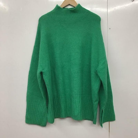 ジーナシス JEANASIS ニット、セーター 長袖 js063857mc 5Gカラーストレッチハイネックプルオーバー FREE 無地 緑 / グリーン /  レディース USED 古着 中古 10142739