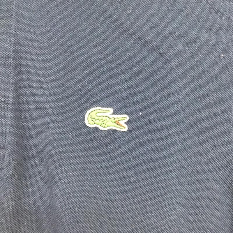 ラコステ LACOSTE ポロシャツ 半袖 半袖ポロシャツ カラーシャツ 半袖カットソー 3 ロゴ、文字 紺 / ネイビー /  メンズ USED 古着 中古 10149613