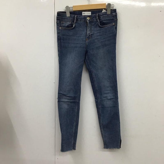 ザラ ZARA パンツ デニム、ジーンズ デニムパンツ スリムパンツ ストレッチパンツ ジーンズ 38インチ 無地 インディゴ / インディゴ /  レディース USED 古着 中古 10117858