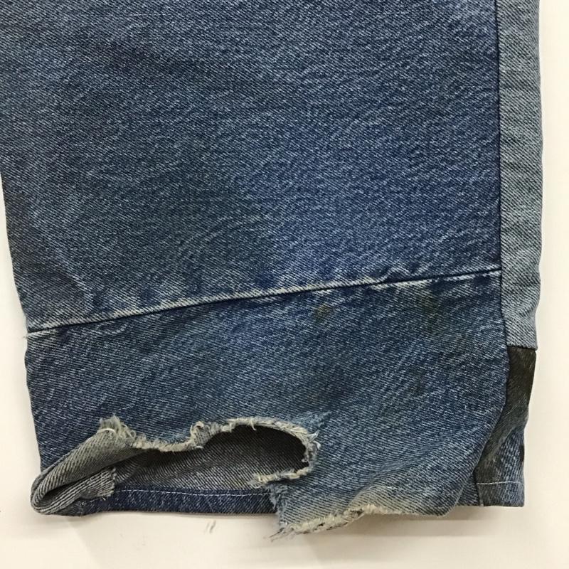 リーバイス Levi s パンツ デニム、ジーンズ デニムパンツ ストレートパンツ ワイドパンツ カジュアルパンツ リメイク 36 無地 インディゴ / インディゴ /  メンズ USED 古着 中古 10109764