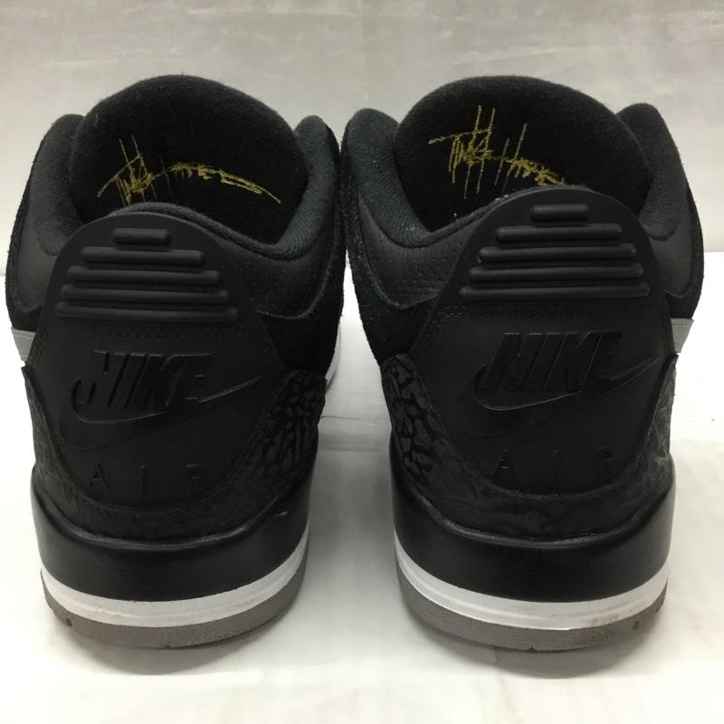 ナイキ NIKE スニーカー スニーカー CK4348-007 AIR JORDAN 3 RETRO TH 27cm 27.0cm ワンポイント 黒 / ブラック / X 灰 / グレー / X 白 / ホワイト /  メンズ USED 古着 中古 10112500