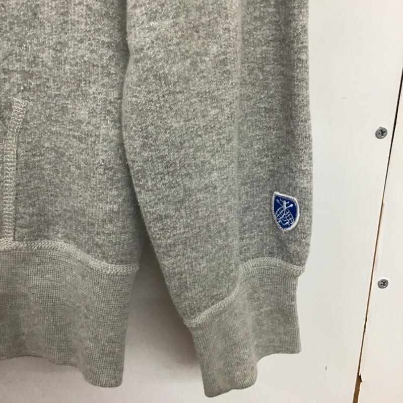 オーシバル ORCIVAL パーカー 長袖 ジップパーカー 2 無地 灰 / グレー /  レディース USED 古着 中古 10136855