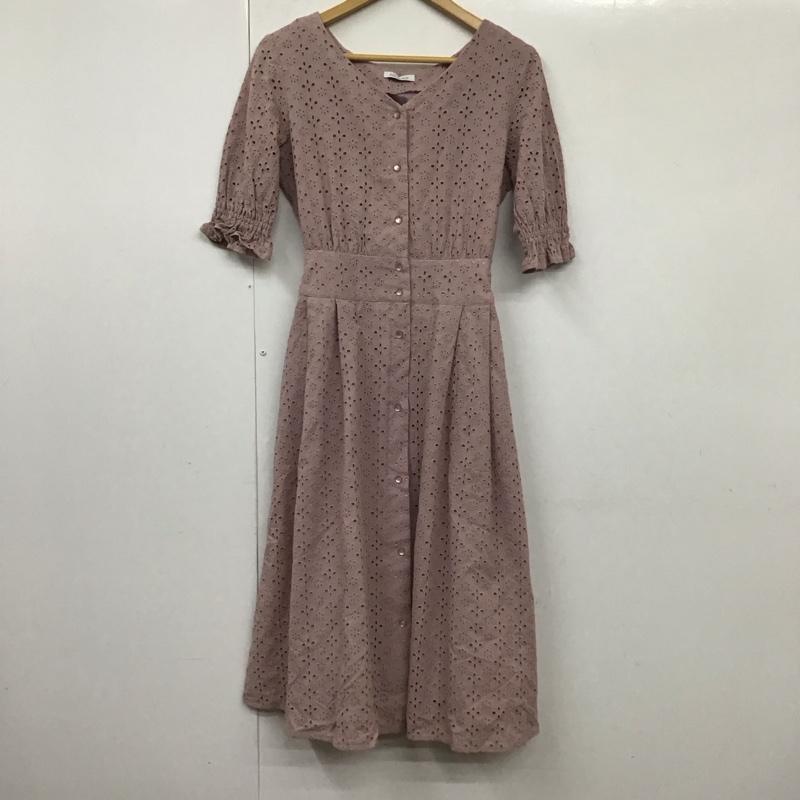 オリーブデオリーブ OLIVE des OLIVE ワンピース ロングスカート FREE 無地 桃 / ピンク /  レディース USED 古着 中古 10131539