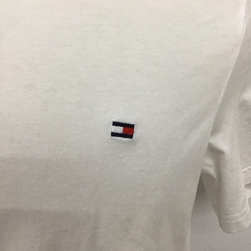 トミーヒルフィガー TOMMY HILFIGER Tシャツ 半袖 半袖カットソー プリントTシャツ クルーネックカットソー M ロゴ、文字 白 / ホワイト /  メンズ USED 古着 中古 10127635