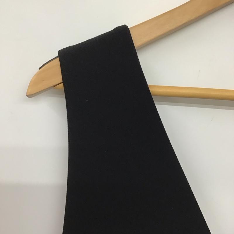 スピック＆スパン Spick & Span ワンピース ロングスカート 20-040-200-3143-4-0 ダブルクロスVネックワンピース 38 無地 黒 / ブラック /  レディース USED 古着 中古 10142237