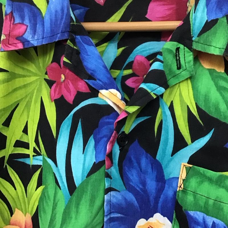 古着 USED シャツ、ブラウス 半袖 半袖シャツ プリントシャツ ポケットシャツ アロハシャツ L プリント 紺 / ネイビー /  メンズ USED 古着 中古 10130679