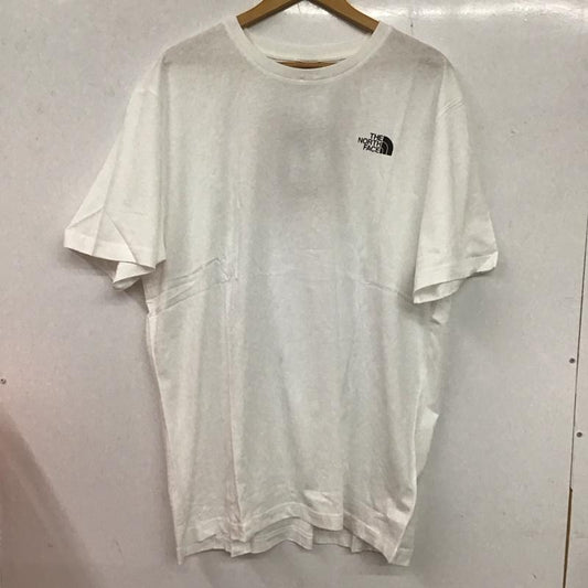 ザノースフェイス THE NORTH FACE Tシャツ 半袖 NF0A87NPFN4 XL ロゴ、文字 X プリント 白 / ホワイト / X 赤 / レッド /  メンズ USED 古着 中古 10132544