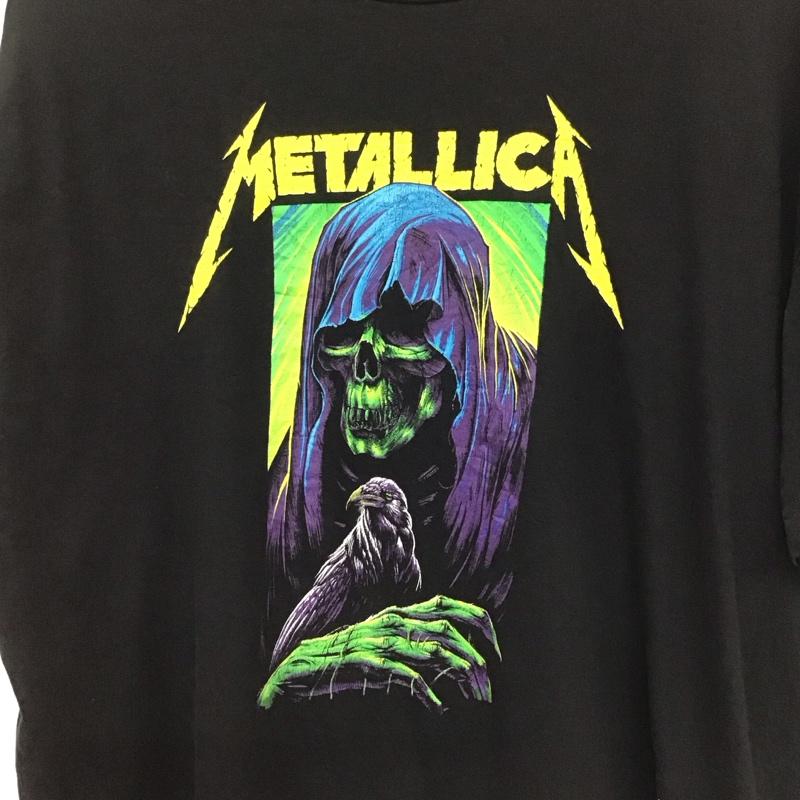 古着 USED Tシャツ 半袖 半袖カットソー プリントTシャツ クルーネックカットソー バンドTシャツ XL プリント 黒 / ブラック /  メンズ USED 古着 中古 10141498