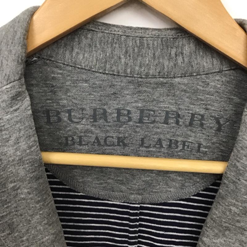 バーバリーブラックレーベル BURBERRY BLACK LABEL ジャケット、上着 ジャケット、ブレザー カジュアルジャケット アウター カラージャケット 3 無地 灰 / グレー /  メンズ USED 古着 中古 10130885
