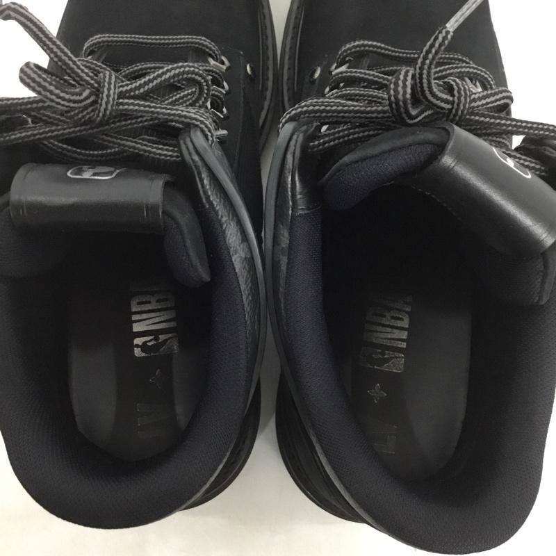 ルイヴィトン LOUIS VUITTON ブーツ ショートブーツ BM1220 オーベルカンフ ライン アンクルブーツ NBA 9 箱有 ロゴ、文字 黒 / ブラック /  メンズ USED 古着 中古 10146265