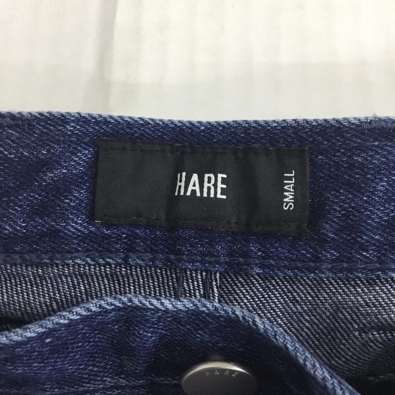 ハレ HARE パンツ デニム、ジーンズ デニムパンツ ストレートパンツ ワイドパンツ カジュアルパンツ S 無地 インディゴ / インディゴ /  メンズ USED 古着 中古 10120690
