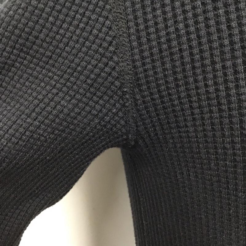 アルファインダストリー Alpha Industries カットソー 長袖 長袖カットソー クルーネックカットソー ロングスリーブカットソー ワッフル S 無地 紺 / ネイビー /  メンズ USED 古着 中古 10124323