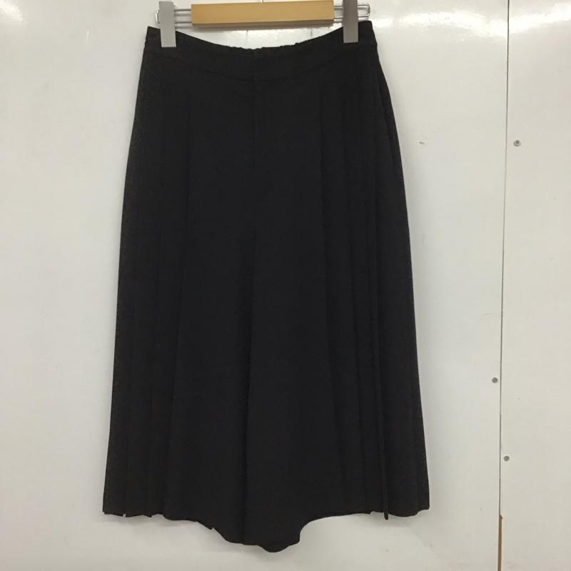 ロペピクニック ROPE  PICNIC ボトムス ボトムス GDS-5600-B ガウチョパンツ プリーツ 36 無地 黒 / ブラック /  レディース USED 古着 中古 10133666