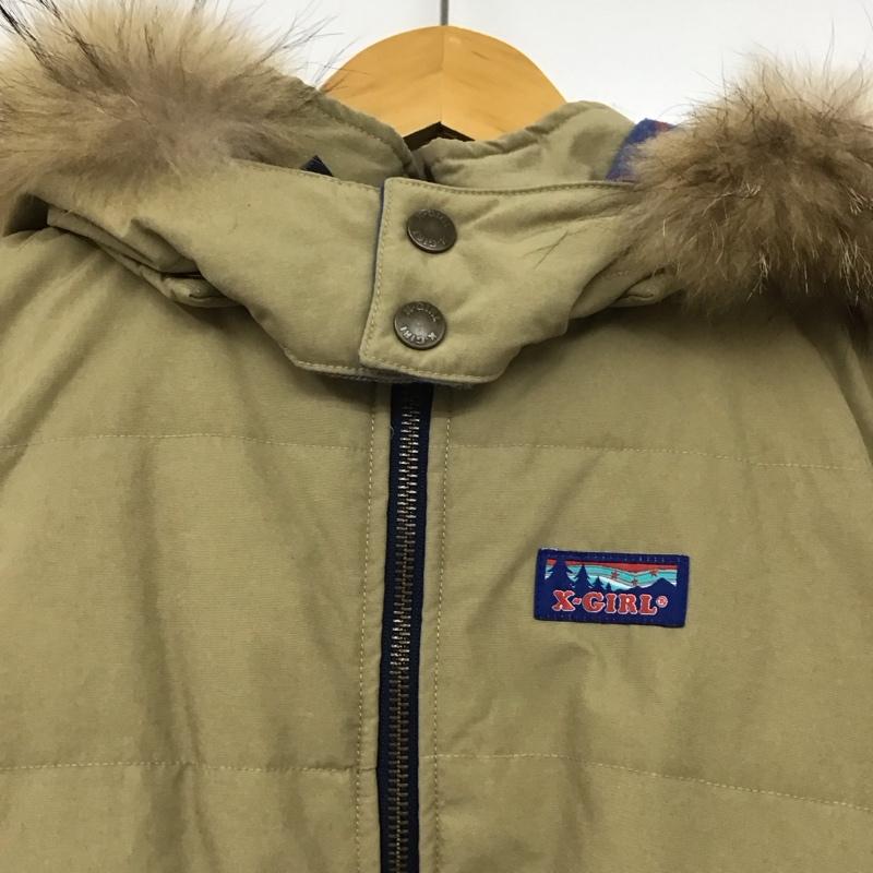 エックスガール X-girl ベスト ベスト リバーシブル 2 無地 X チェック ベージュ / ベージュ / X マルチカラー / マルチカラー /  レディース USED 古着 中古 10140218