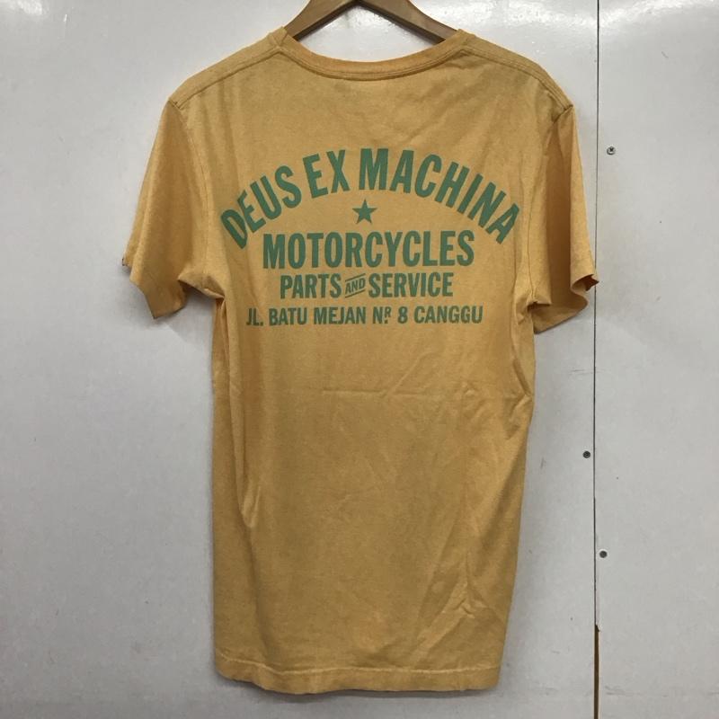 デウスエクスマキナ DEUS EX MACHINA Tシャツ 半袖 S ロゴ、文字 橙 / オレンジ /  メンズ USED 古着 中古 10141112