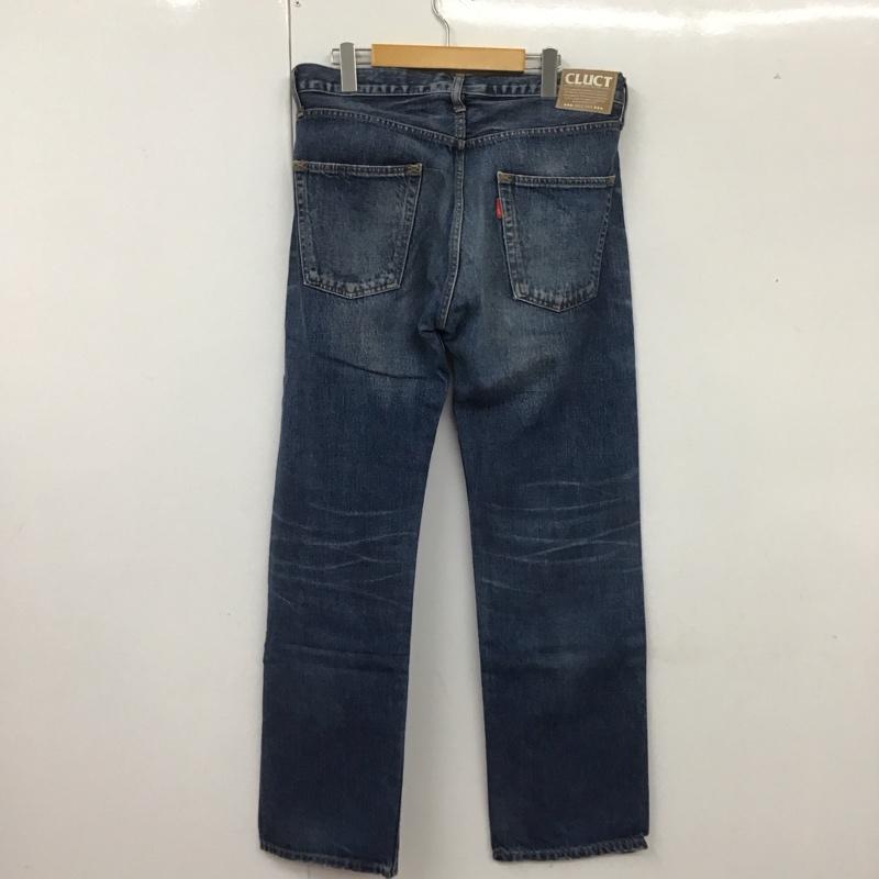 クラクト CLUCT パンツ デニム、ジーンズ デニムパンツ ストレートパンツ スリムパンツ カジュアルパンツ L 無地 インディゴ / インディゴ /  メンズ USED 古着 中古 10109158