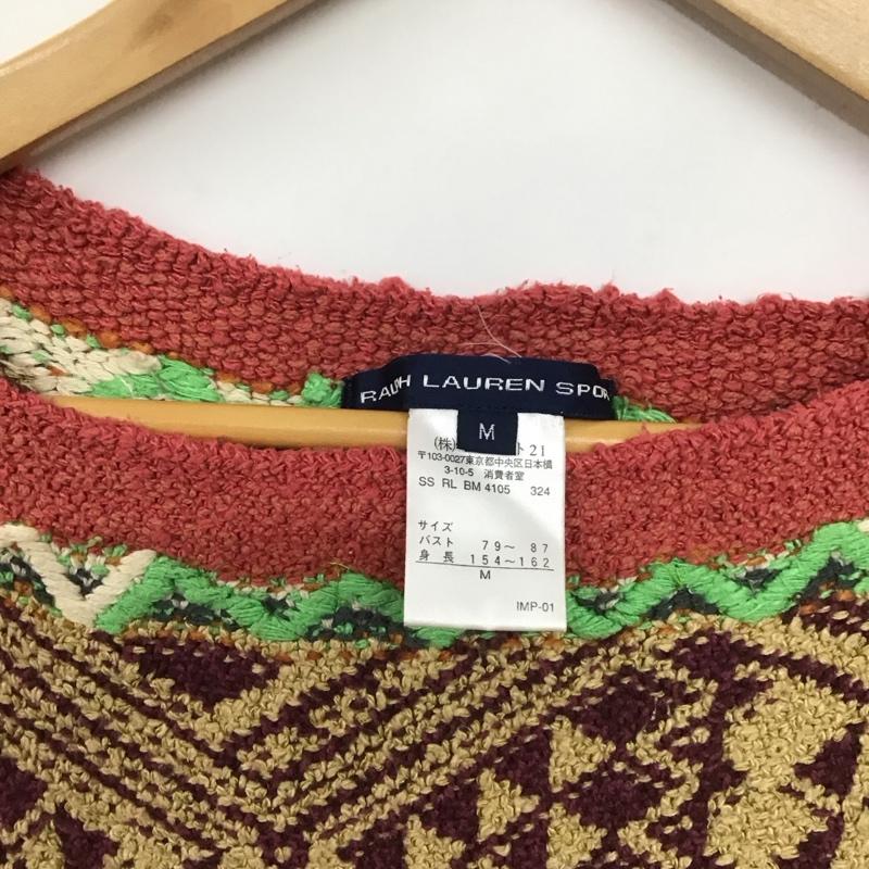 ラルフローレンスポーツ RALPH LAUREN SPORT ニット、セーター 長袖 ポンチョ M 総柄 マルチカラー / マルチカラー /  レディース USED 古着 中古 10138922