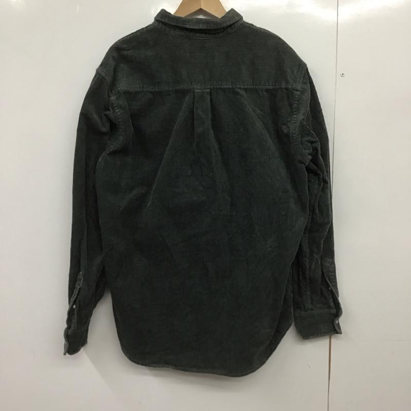 カーハート Carhartt シャツ、ブラウス 長袖 長袖シャツ コーデュロイシャツ カジュアルシャツ L ロゴ、文字 カーキ / カーキ / X 緑 / グリーン /  メンズ USED 古着 中古 10149203