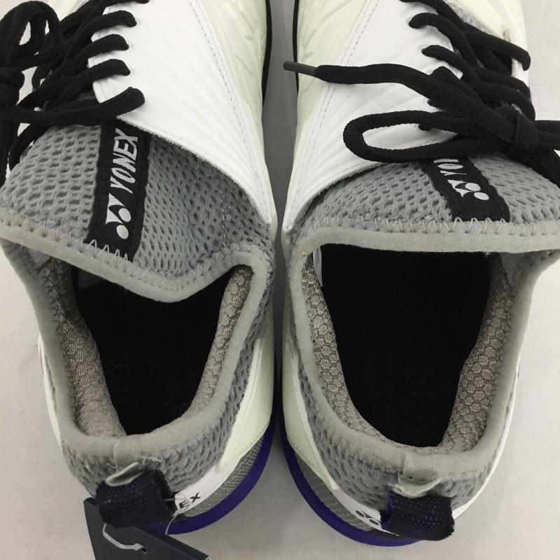 ヨネックス YONEX スニーカー スニーカー SHTF3MGC パワークッションフュージョンレブ3メンGC テニスシューズ 箱有 25.5cm 25.5cm ロゴ、文字 白 / ホワイト / X 青 / ブルー / X 灰 / グレー /  メンズ USED 古着 中古 10147960