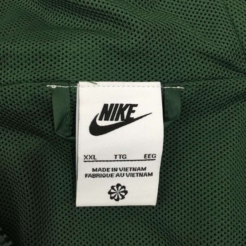 ナイキ NIKE ジャケット、上着 ジャケット、ブレザー DA0002-016 ウインドブレーカー ジャケット NSW HE WR フードウーブンJKT XXL ロゴ、文字 黒 / ブラック / X 緑 / グリーン /  メンズ USED 古着 中古 10120993