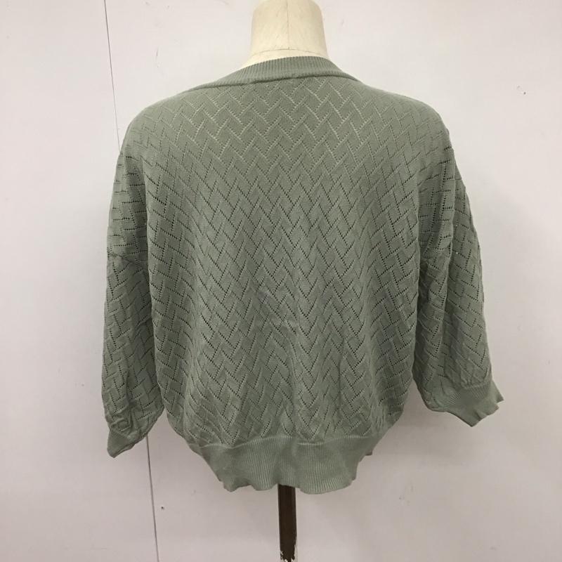 エヘカソポ ehka sopo カーディガン 七分袖 FREE 無地 マルチカラー / マルチカラー /  レディース USED 古着 中古 10126611