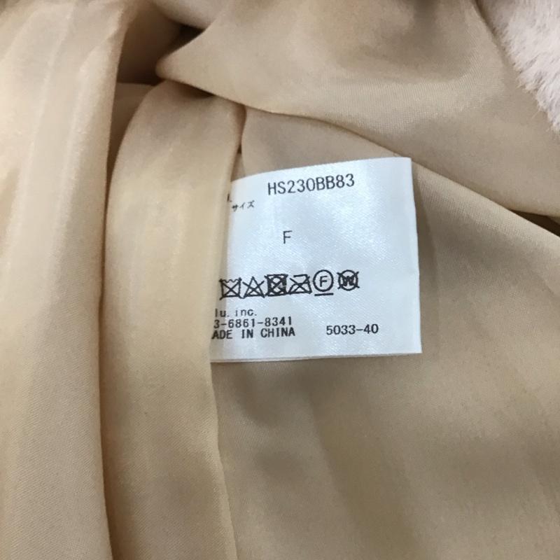 オルドット Olu. コート 毛皮、ファー ファーコート HS230BB83 FREE 無地 桃 / ピンク /  レディース USED 古着 中古 10142750