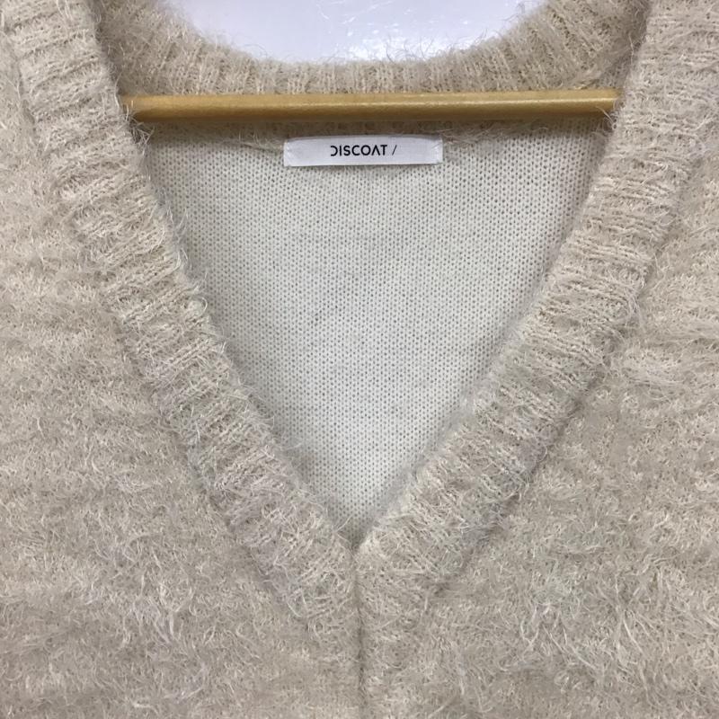 ディスコート Discoat ベスト ベスト FREE 無地 アイボリー / アイボリー /  レディース USED 古着 中古 10142863