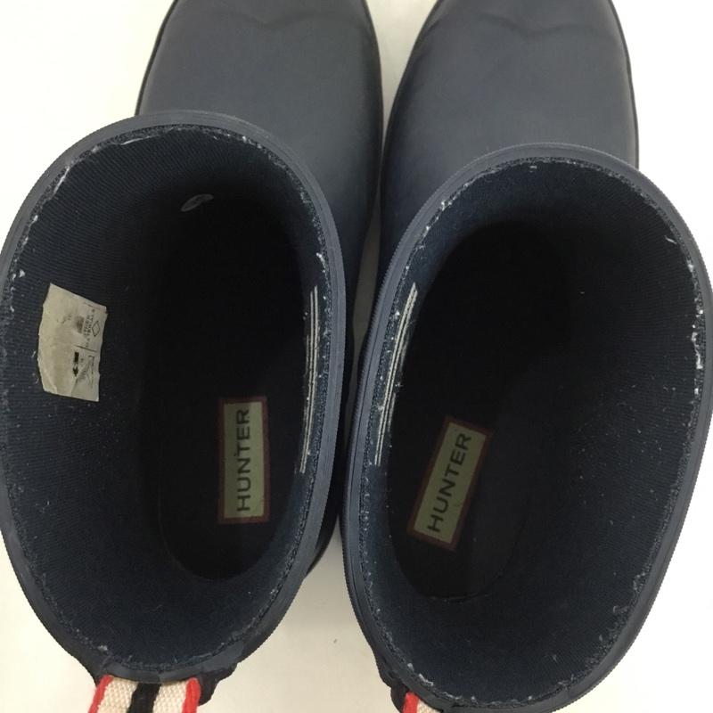 ハンター HUNTER 長靴、レインシューズ 長靴、レインシューズ WFS2020RMA ORIGINAL PLAY BOOT SHORT UK4 US：6 ロゴ、文字 紺 / ネイビー /  レディース USED 古着 中古 10148414