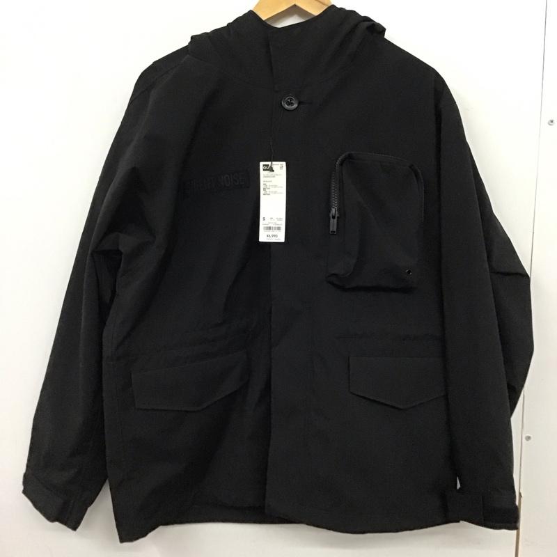 ジーユー GU ジャケット、上着 ジャケット、ブレザー 311-357025 アンダーカバー ユーティリティブルゾン ジップアップジャケット S ロゴ、文字 黒 / ブラック /  メンズ USED 古着 中古 10135905