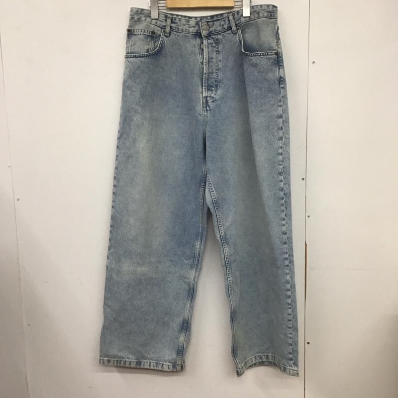 ザラ ZARA パンツ デニム、ジーンズ デニムパンツ ワイドパンツ カジュアルパンツ 42インチ 無地 インディゴ / インディゴ /  メンズ USED 古着 中古 10145985