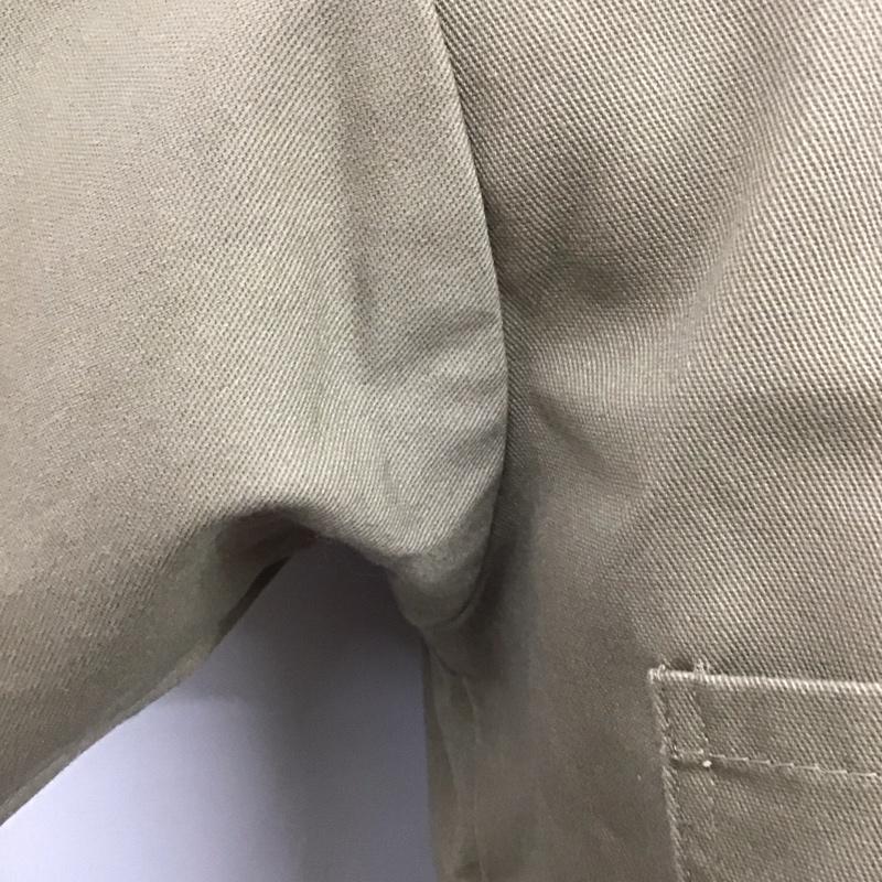 ベンデイビス BEN DAVIS シャツ、ブラウス 半袖 ハーフジップ USA製 S ワンポイント ベージュ / ベージュ /  メンズ USED 古着 中古 10122983