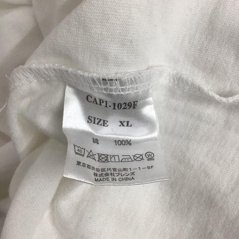 キャンプセブン CAMP7 Tシャツ 長袖 XL ロゴ、文字 X プリント 白 / ホワイト /  メンズ USED 古着 中古 10121885