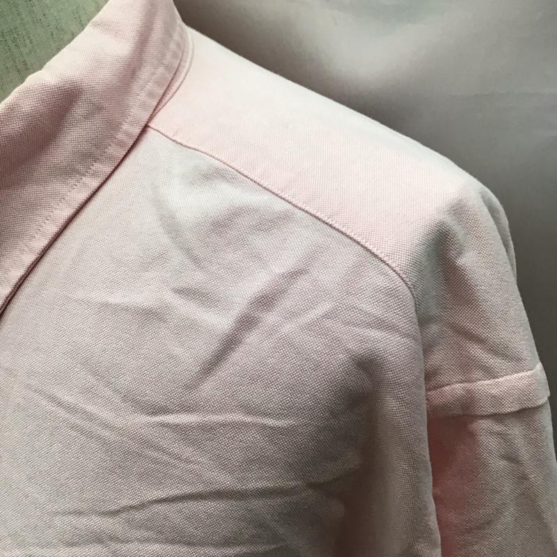 ラルフローレン RALPHLAUREN シャツ、ブラウス 長袖 長袖シャツ カラーシャツ ポケットシャツ 長袖カットソー ボタンダウンシャツ XXL ロゴ、文字 桃 / ピンク /  メンズ USED 古着 中古 10117448