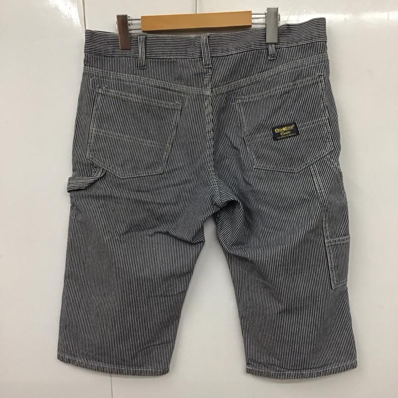 オシュコシュ OSHKOSH パンツ ショートパンツ ヒッコリーショートパンツ ハーフパンツ カジュアルパンツ L ストライプ 白 / ホワイト / X インディゴ / インディゴ /  メンズ USED 古着 中古 10113027