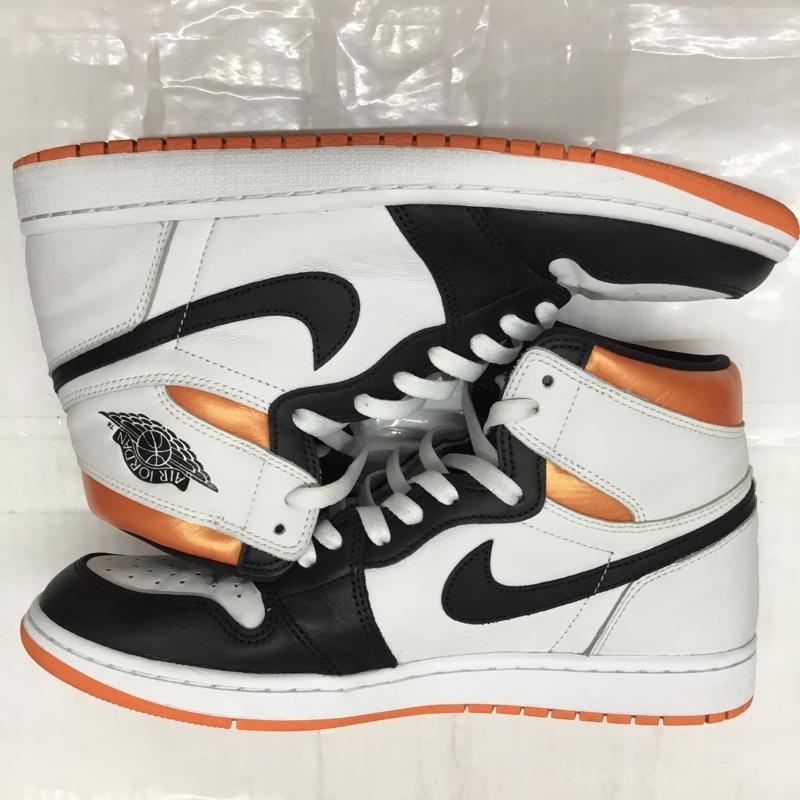 ナイキ NIKE スニーカー スニーカー 555088-180 AIR JORDAN 1 RETRO HIGH OG 29cm 29.0cm ロゴ、文字 白 / ホワイト / X 黒 / ブラック / X 橙 / オレンジ /  メンズ USED 古着 中古 10112498